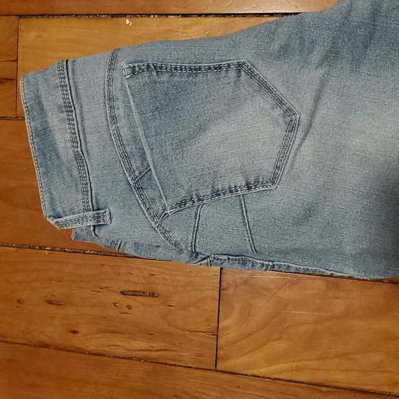 Blue Spice Denim Shorts Size 7 Strechy - Picture 4 of 6